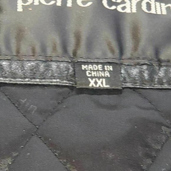 Pierre Cardin Womens Leather Bomber Jacket Black - Picture 9 of 12